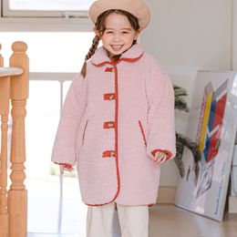 冬のためのコートベズー女の赤ちゃんのコート冬の濃い暖かい長袖の子供服子供ジャケットベイビーボーイフリースアウターコート221128