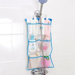 Storage Boxes Green Mesh Bath Shower Organiser 6 Pockets Hanging Caddy Bathroom Accessories Space Saving Toy