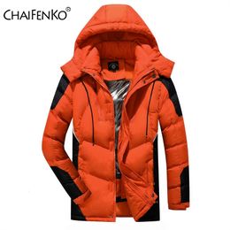 Mens Down Parkas Winter Warm Thick Long Waterproof Hooded Jacket Coat Autumn Outwear Fashion Casual 221129