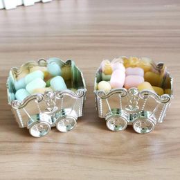 Gift Wrap Creative Mini Mine Car Electroplated Gold And Silver Sugar Box Wedding Party Individual Favor Boxes Baby Shower Candy