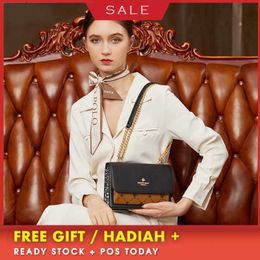 Luxury Designer Bags Wdpolo Counter Women's Luxury Old Flower Single Shoulder Msenger Chain Small Square party clutch purses