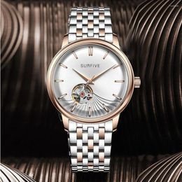 Wristwatches 40mm Dress Watch Automatic Men Business Mechanical Miyota Movement Luxury Dome Glass Waterproof Watches 2022