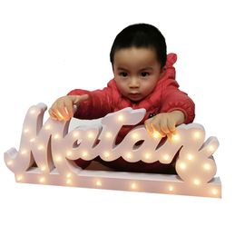 Decorative Objects Figurines Personalised Baby wooden Name Sign for Nursery Decor Custom Cut Finished Made of Wood Font Choose from our 221129