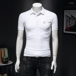 Men's Polos High Quality Smart Casual Designer 2022 Summer Polo Shirts Brand Embroidery Short Sleeve Shirt 5XL E166