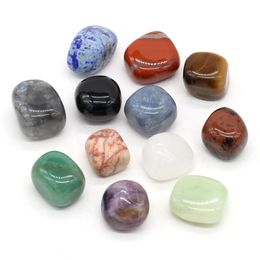 7 Colour Chakra Carved Stone Beads Irregular Jade Rose Quartz Carving Crystal Healing Decoration Ornaments moss Microlandschaft Scenic Area Crafts Hot