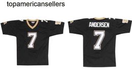 Stitched football Jersey 7 Morten Andersen 1982 retro Rugby jerseys Men Women Youth S-6XL