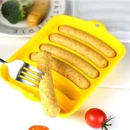Silicone Sausage Making Mould Food Grade DIY Handmade Hot Dog Rapid Prototyping Ham Baking Mould Kitchen Gadget Accessories