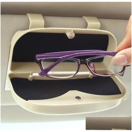 Storage Boxes Bins Car Mobile Storage Boxes Vehicle Sunglass Case Holder Solid Color Undamaged Currency Fashion Accessories Interi Dhvtc