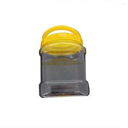 Storage Bottles High Quality Portable Honey Bottle 2kg/2.5kg/3kg PET Food Grade Yellow Flip Top Lids Plastic Jar For 2pcs/4pcs