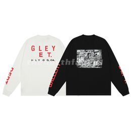 Designer Luxury Mens Long Sleeve Sweatshirt Movie Poster Cartoon Letter Print Sweatshirt Fashion Brand Crew Neck Pullover Womens Top Black White