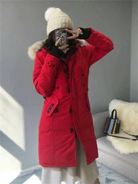 Women's Down Parkas Fashion High Quality White Duck Down Coat Thick Warmth Waterproof Slim Parkas Jacket Red Long Sleeve Korean Coats Clothing 221128