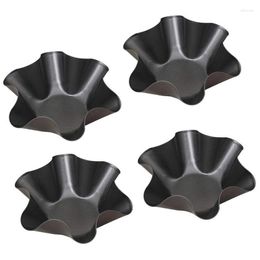 Bowls Nonstick Carbon Steel Tortilla Shell Pans Baking Moulds Bake And Serve Sets Black