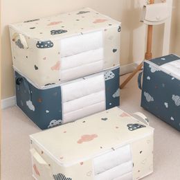 Storage Bags Visual Hand Luggage Packing Bag Quilt Clothes Dustproof Closet Under-Bed Moisture Proof Organizer