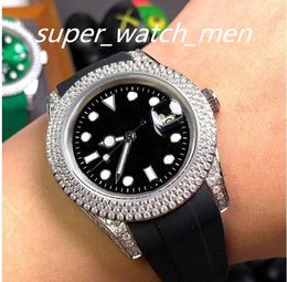 Mens Watch Automatic Mechanical 2836 Movement 40mm Ladies Wristwatches Super Luminous Literal Inlaid With Top Natural Hao Stone rubber strap Multiple styles