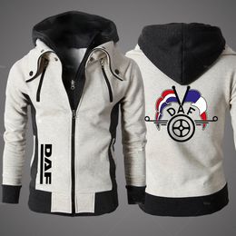 Mens Jackets DAF Clothing Outdoor Sweatshirts Casual Patchwork Male Fleece Hoodies Quality SportWear Harajuku Outwear 221129
