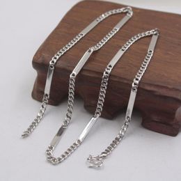 Chains Fine Sterling S925 Silver Unisex Chain Luck Special Curb Link Necklace 18inch 3mmW 11.27g