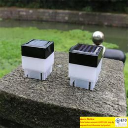 solar post cap lights Fence Caps Square Powered Pillar Lights For Wrought Iron Fencing Front Yard Backyards Gate landscap lighting