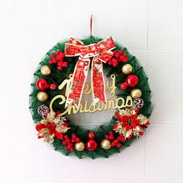 Decorative Flowers Christmas Wreathe Wall Ornament Garland Decoration Door Wreath Present Home Decor Magnetic Hook