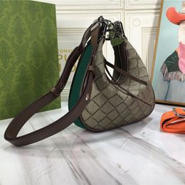 designer luxury handbags totes Attache Small Shoulder Bag In Beige Ebony Canvas 699409 women g crossbody tote bags