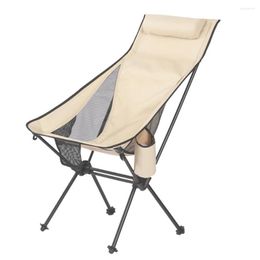 Camp Furniture Outdoor Fishing Chair Portable Lightweight Home Garden Seat Travel Hiking Moon Picnic Beach Folding Camping