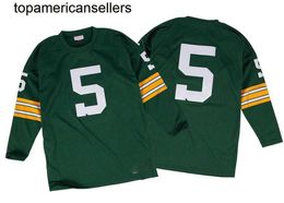 Stitched football Jersey 5 Paul Hornung 1961 retro Rugby jerseys Men Women Youth S-6XL