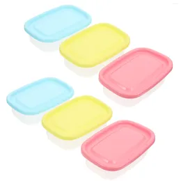 Storage Bottles 6Pcs Prep Containers Kitchen Small Boxes Freezer For Fridge