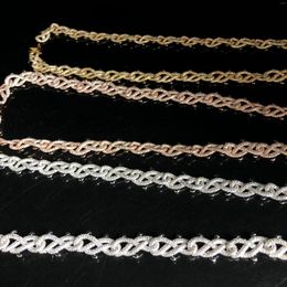 Pendant Necklaces 13.5mm Women's Cuban Chain Platinum Gold And Rose