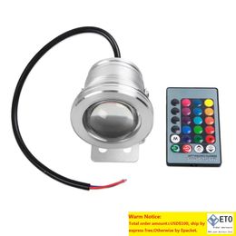 10W 12V RGB Underwater Led Light Floodlight CERoHS IP68 950lm 16 Colours Changing with Remote for Fountain Pool Decoration