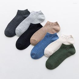 Mens Socks 3 Pairs Fashion Men Boat Non-slip Silicone Invisible Cotton Happy Ankle Sock Breathable Slippers Crew Summer Male