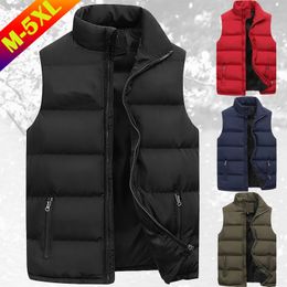 Mens Vests Fashion Down Jackets Casual Printed Sleeveless Outdoor Warm Waistcoat Jacket for Men 221129