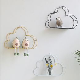 Novelty Items Cloud Wall Shelf Decorative Iron Storage Rack Floating Shelves Ins Home Wall Decoration Bedroom Decorative Wall Hanging Crafts 221129