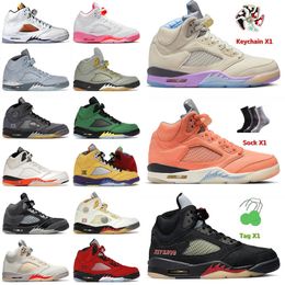 OG Jumpman Men 5 Basketball Shoes 5s V DJ Khaled x Sail Crimson Aqua Unc What The Mens Sneakers Anthracite Concord Women Trainers 36-47