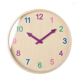 Wall Clocks Clock Wood Modern Cute Children Silent Bedroom Wooden Needle Kitchen Watches Home Decor Horloge Mural Gift