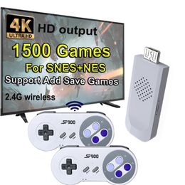 Game Controllers Joysticks SF900 Retro Console HD Video Stick With 1500 s for SNES Wireless Controller 16 Bit Consolas De Videojuegos NES