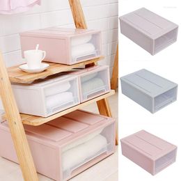 Clothing Storage Drawer Type Shoe Box Thickened Transparent Foldable Save Space Plastic Organisers Promotion