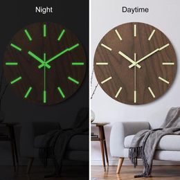 Relógios de parede ponteiro de metal excelente moda de 12 polegadas estilo nórdico luminous relógio bateria movida para casa