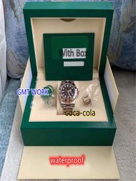 Luxury v7 Original Box watch GMT II Root Beer Ceramic 18k RG Steel Box/Papers 126711CHNR Movement Automatic Mens Men's Watches