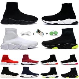 Casual Sock Shoe Men Women Boot Runners 1.0 2.0 Fly Knit Running Shoes Triple White Black Red Neno Oreo Yellow Graffiti Dark Navy Mens Trainer Sports Sneakers 36-45