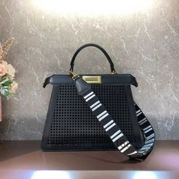 Handbag Women Purse Tote Bag Laser-cut Perforated Genuine Leather Crossbody Bags Hollow Out Classic Twist Lock Removable Embroidery Shoulder Strap High Quality