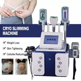 Portable Fat Freezing Slimming Machine 5 In 1 Cryotherapy Equipment 40K Cavitation Radio Frequency Skin Tightening Lipo Laser Device For Cellulite