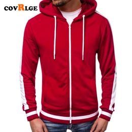 Men's Hoodies Sweatshirts Covrlge Sweatshirt Casual Brand Male Long Sleeve Solid Hoodie Black Red Big Size Poleron Hombre MWW174 221130