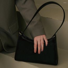 Evening Bags MEDIOW Handbags For Women Luxury Designer Shoulder Bag PU Material 2022 Small Underarm Simple Plain Color Purses