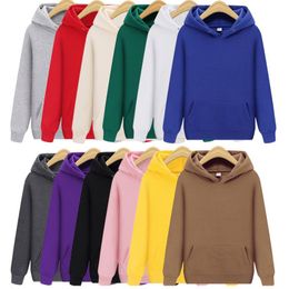 Men's Hoodies Sweatshirts Hoodie Men Woman Fashion Solid Colour Red Black Grey Pink Autumn Winter fleece Hip Hop Hoody Male Brand Casual Tops 221130