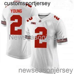 Stitched Ohio State Buckeyes #2 Chase Young Jersey White NCAA 20/21 Custom any name number XS-5XL 6XL