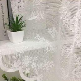 Curtain 1 Slice Useful Polyester Lace Window Tulle Crochet Design American Style Sheer Home Dorm El Decor Decorative