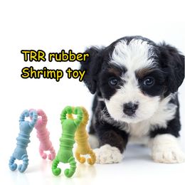 TPR Foam Lobster Dog Chew Toys Rubber Indestructible Kitten Toys Small Dogs Tooth Cleaning Interactive Pet Supplies MJ1194