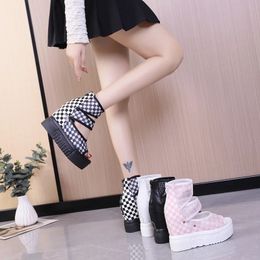 Platform Wedge Sandals Women's Shoes Summer Trends Pink Breathable Mesh Peep Toe Cover Heel Roman Sandals Light Rubber Sole