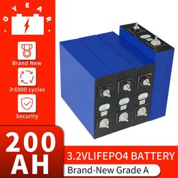 OYE Brand New 3.2V 200AH 4/8/16/32PCS Lifepo4 Grade A Battery DIY Lithium Iron Phosphate Cell For RV Solar Energy Storage