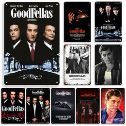 1990 American Movie Goodfellas Metal Painting Rusty Cafe Home Bar Club Wall Tin Sign Vintage Metal Signs Old Decorative Plate Plaque Man Cave 20cmx30cm Woo