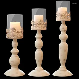 Candle Holders Romantic European Holder Minimalist Dinner Table Scented Centerpiece Porta Velas Home Decoration